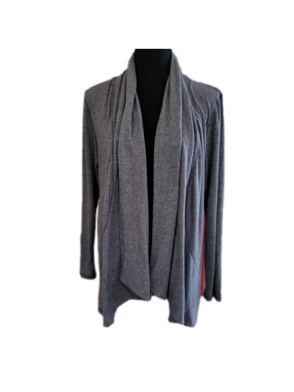 August Mist Open Waterfall Collar Cardigan Size Large EUC